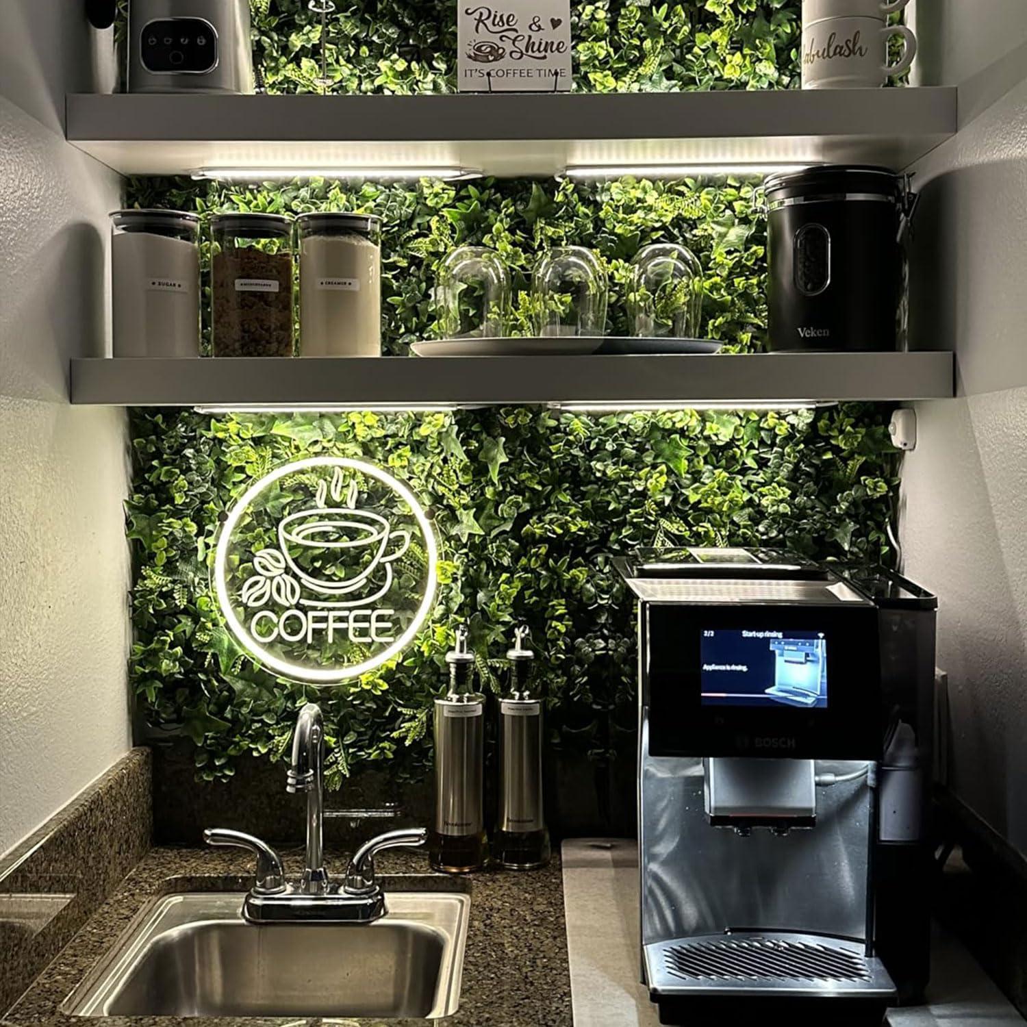 Luz de Neón LED para Pared Café JanHune 29cm Regulable