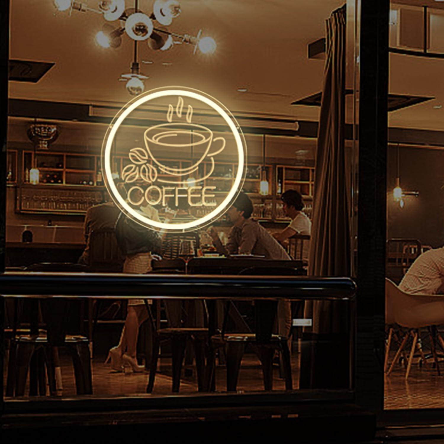 Luz de Neón LED para Pared Café JanHune 29cm Regulable