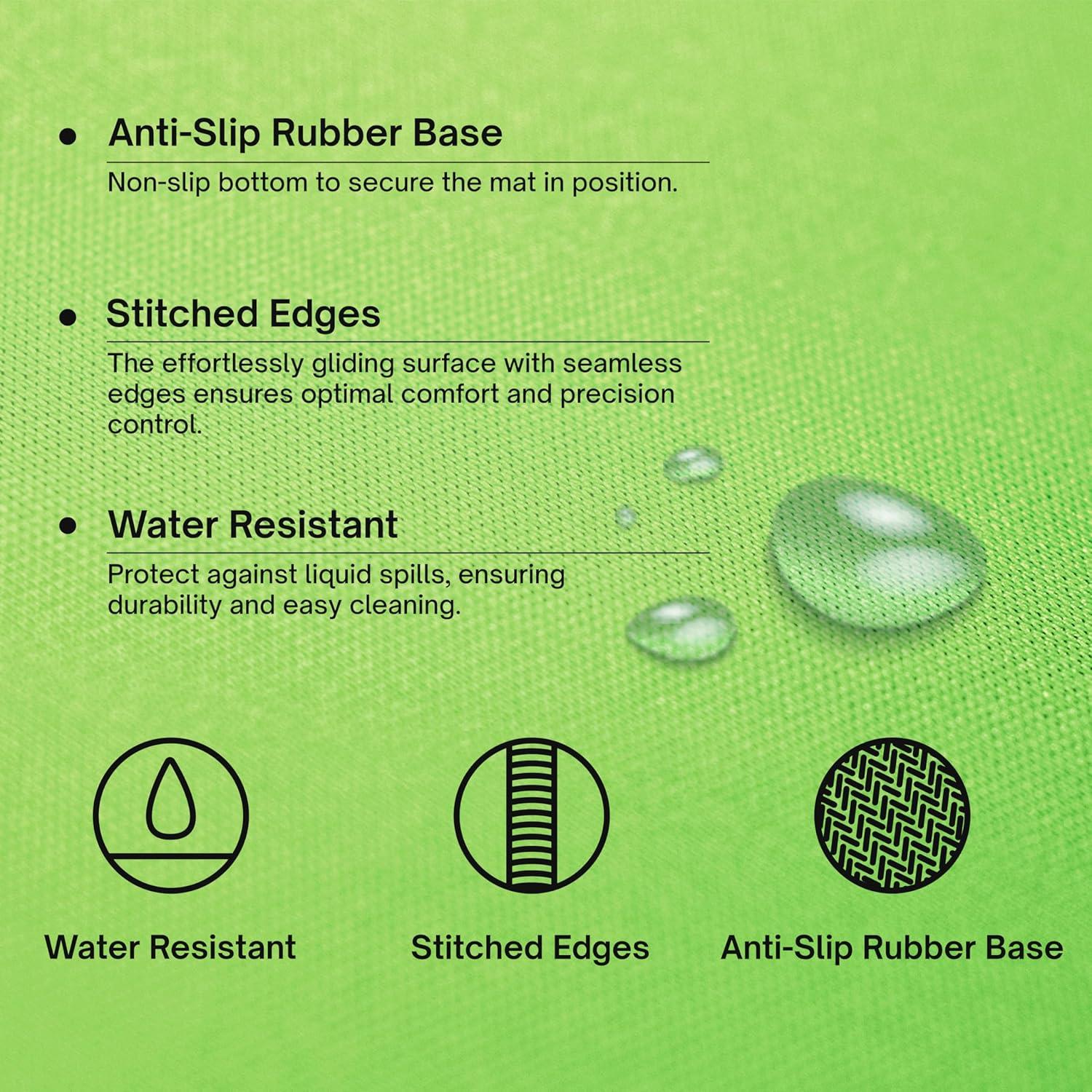 Alfombrilla de Ratón Grande Pixio Verde Chroma Key 45x39cm