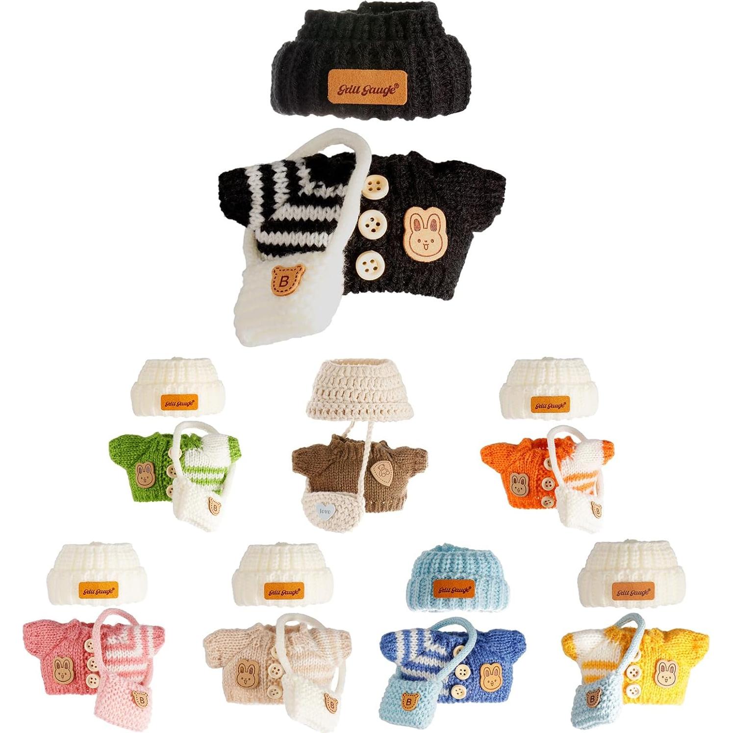 Conjunto de Ropa para Muñecas 17cm GrillGauge 3 Piezas Negro