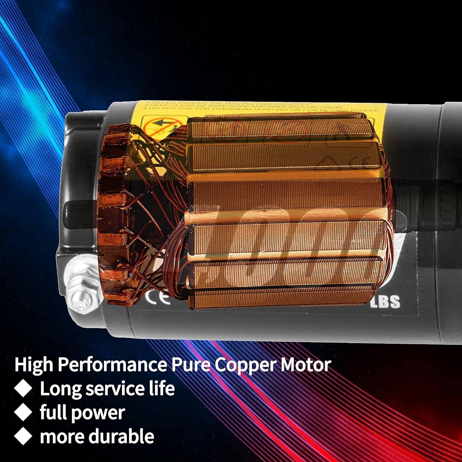 Cabrestante Eléctrico CXRCY 4000 lbs para ATV/UTV con Control Remoto