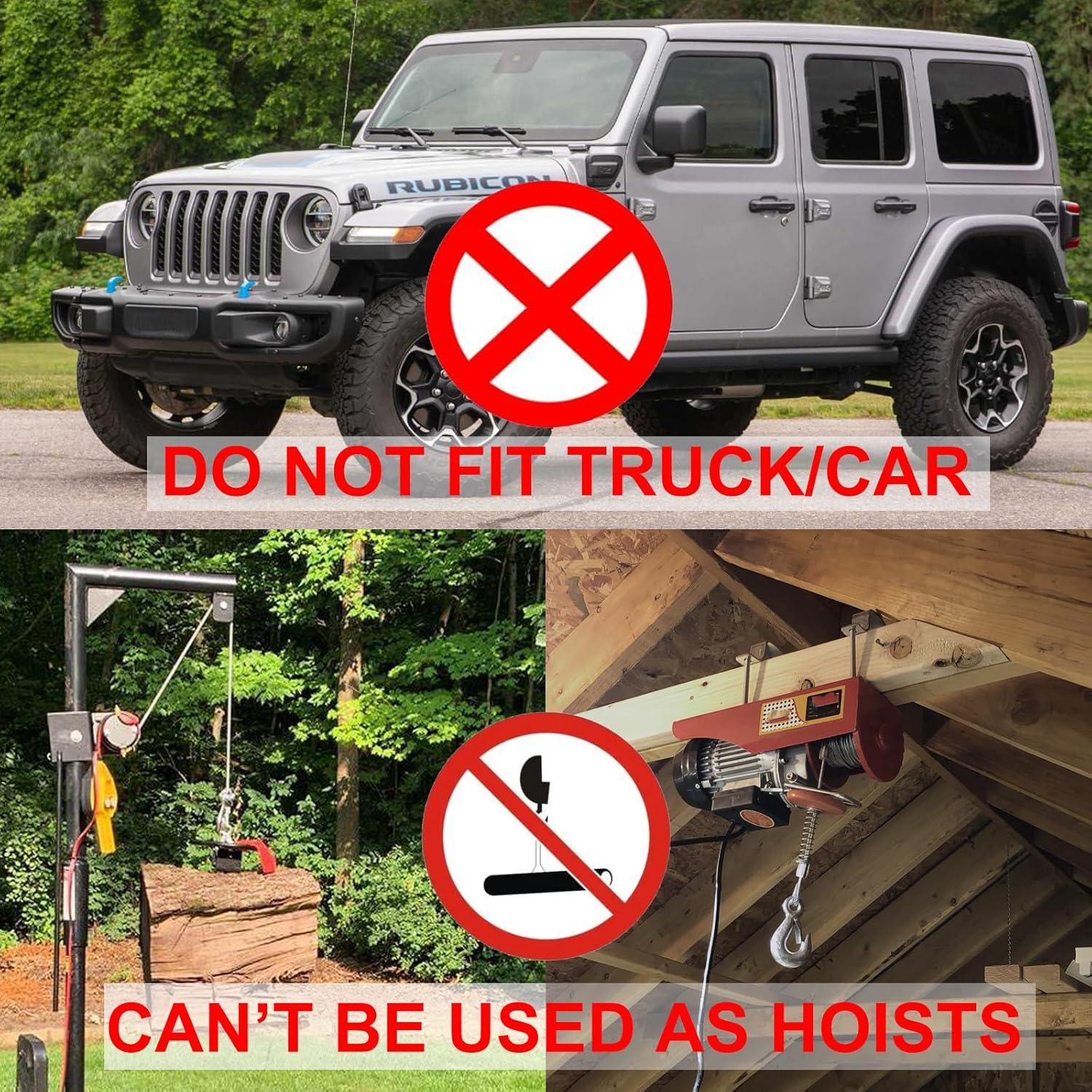 Cabrestante Eléctrico CXRCY 4000 lbs para ATV/UTV con Control Remoto