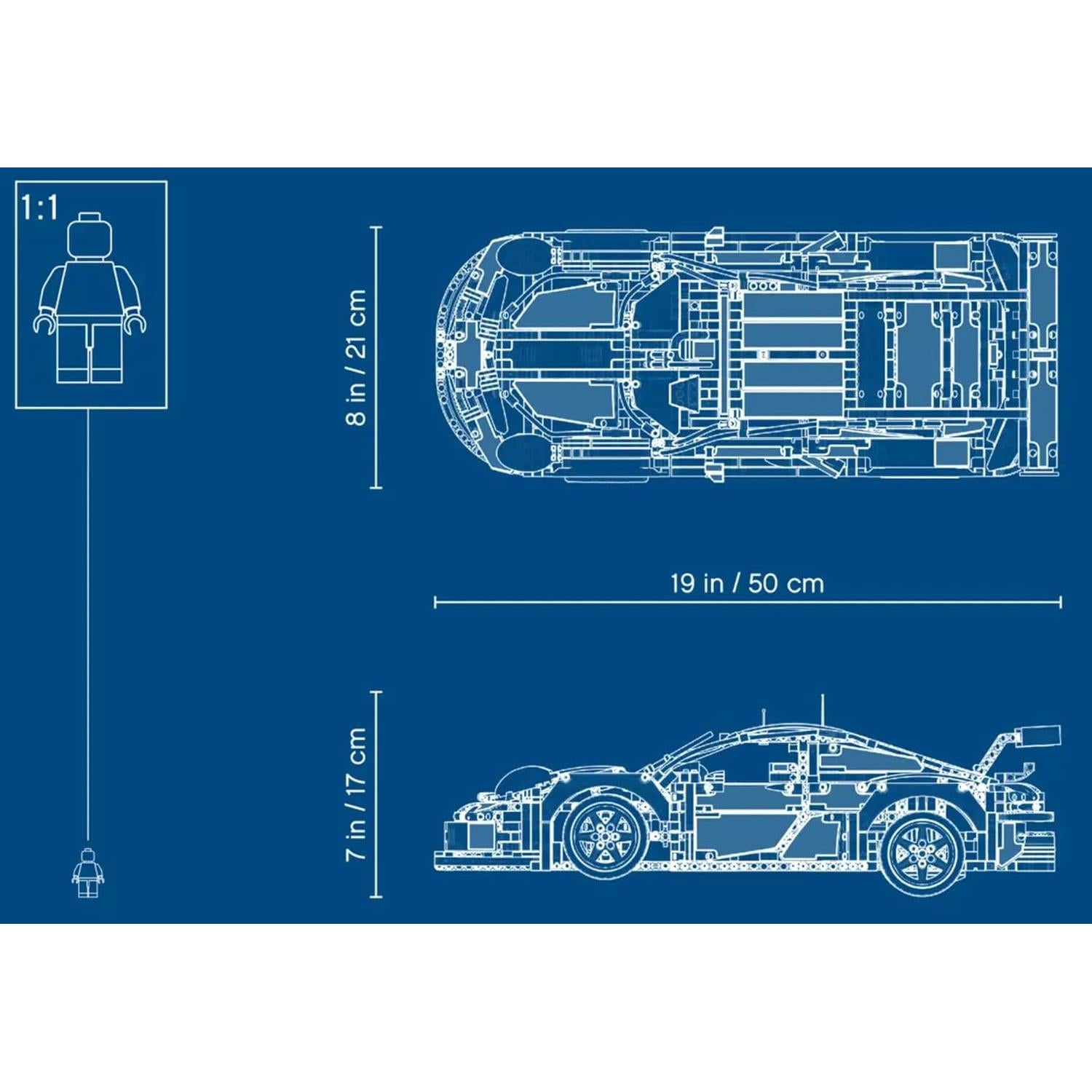 LEGO Technic Porsche 911 RSR 42096 - 1580 Piezas