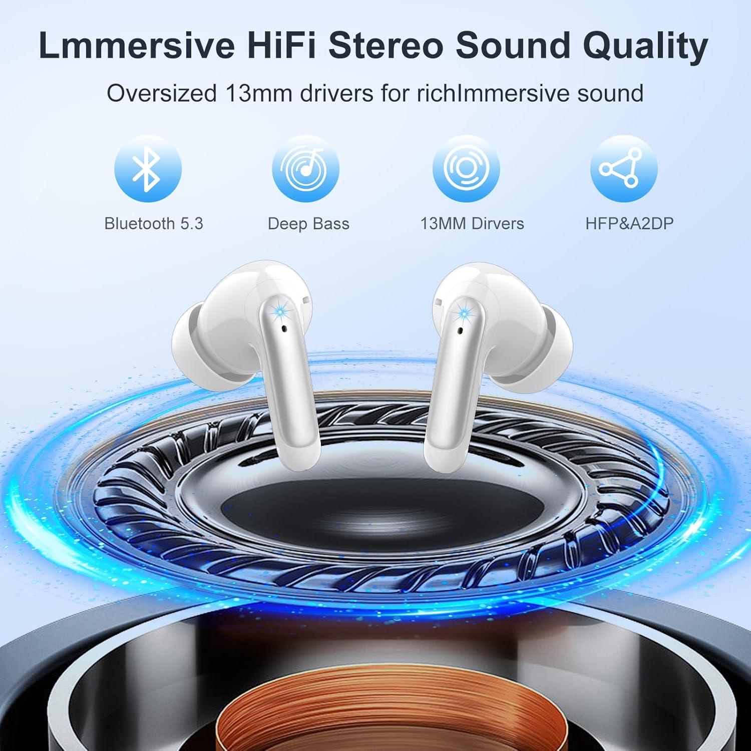Auriculares Inalámbricos WeurGhy X12S Bluetooth 5.3 HiFi IPX7