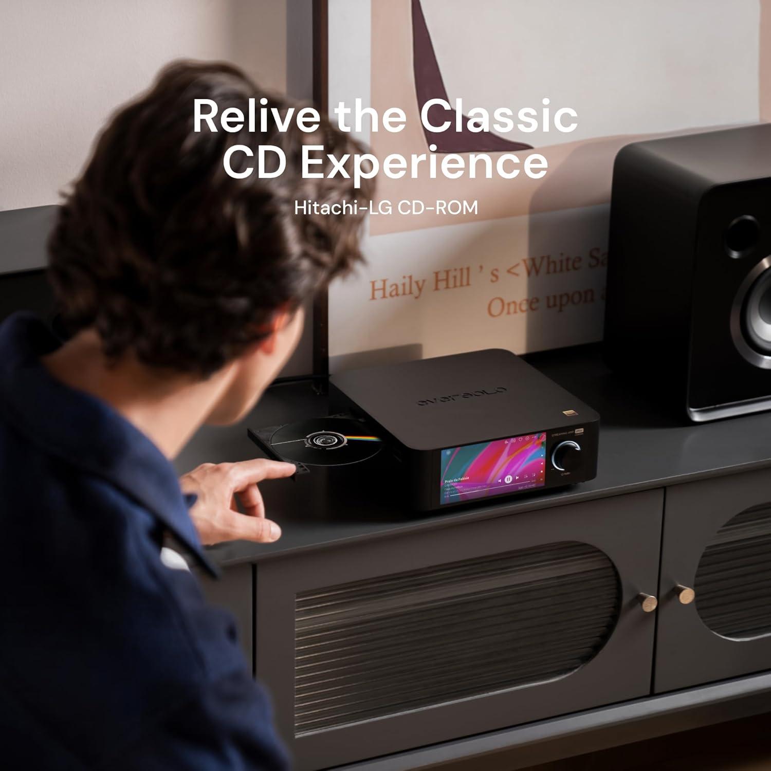 Reproductor de Música Eversolo Play CD 110W Amplificador HiFi