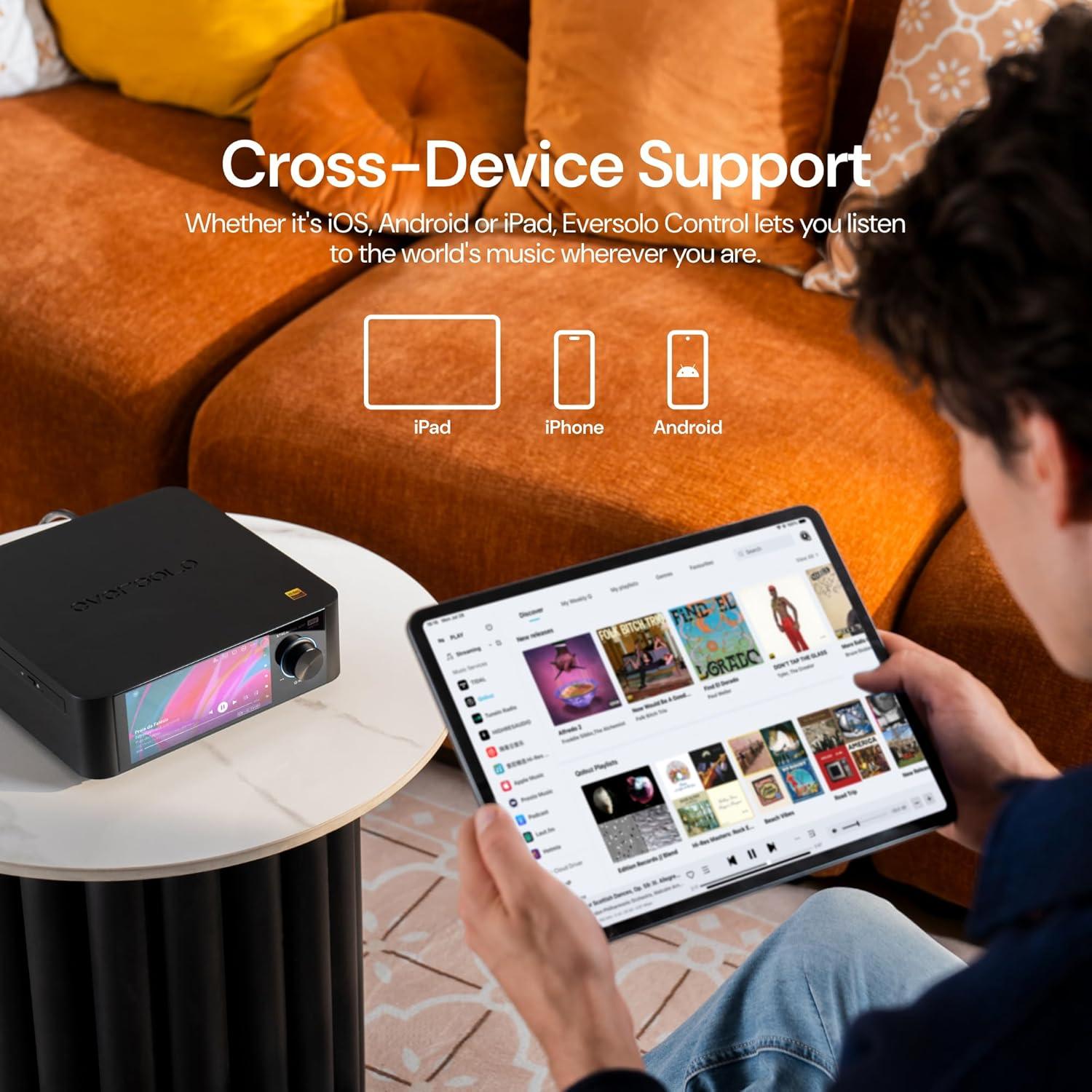 Reproductor de Música Eversolo Play CD 110W Amplificador HiFi