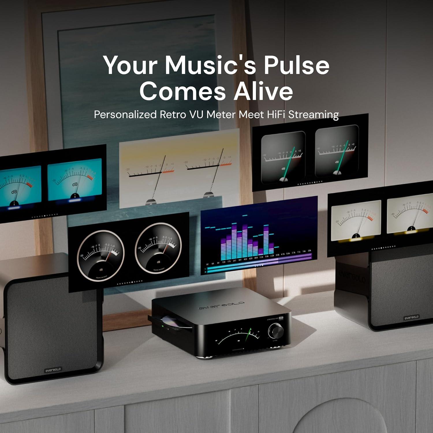 Reproductor de Música Eversolo Play CD 110W Amplificador HiFi