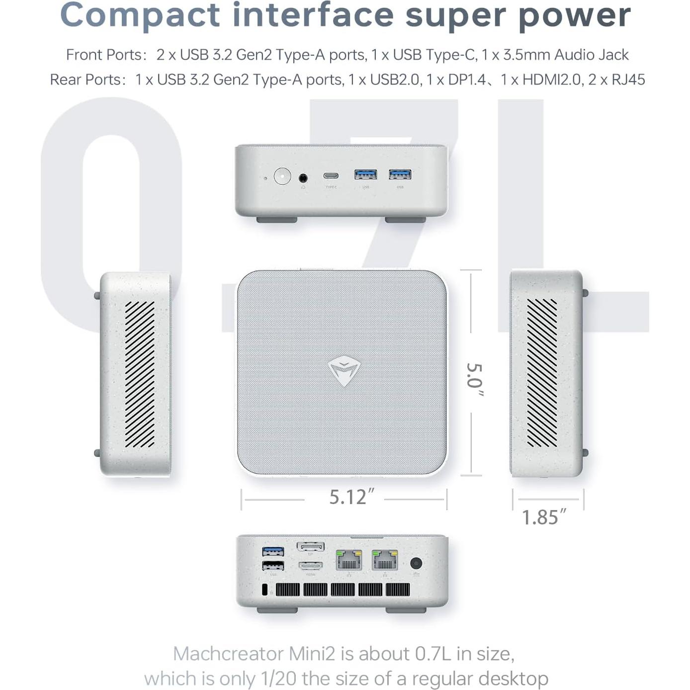 Mini Desktop Machenike Machcreator i7-13620H 32GB RAM 1TB SSD