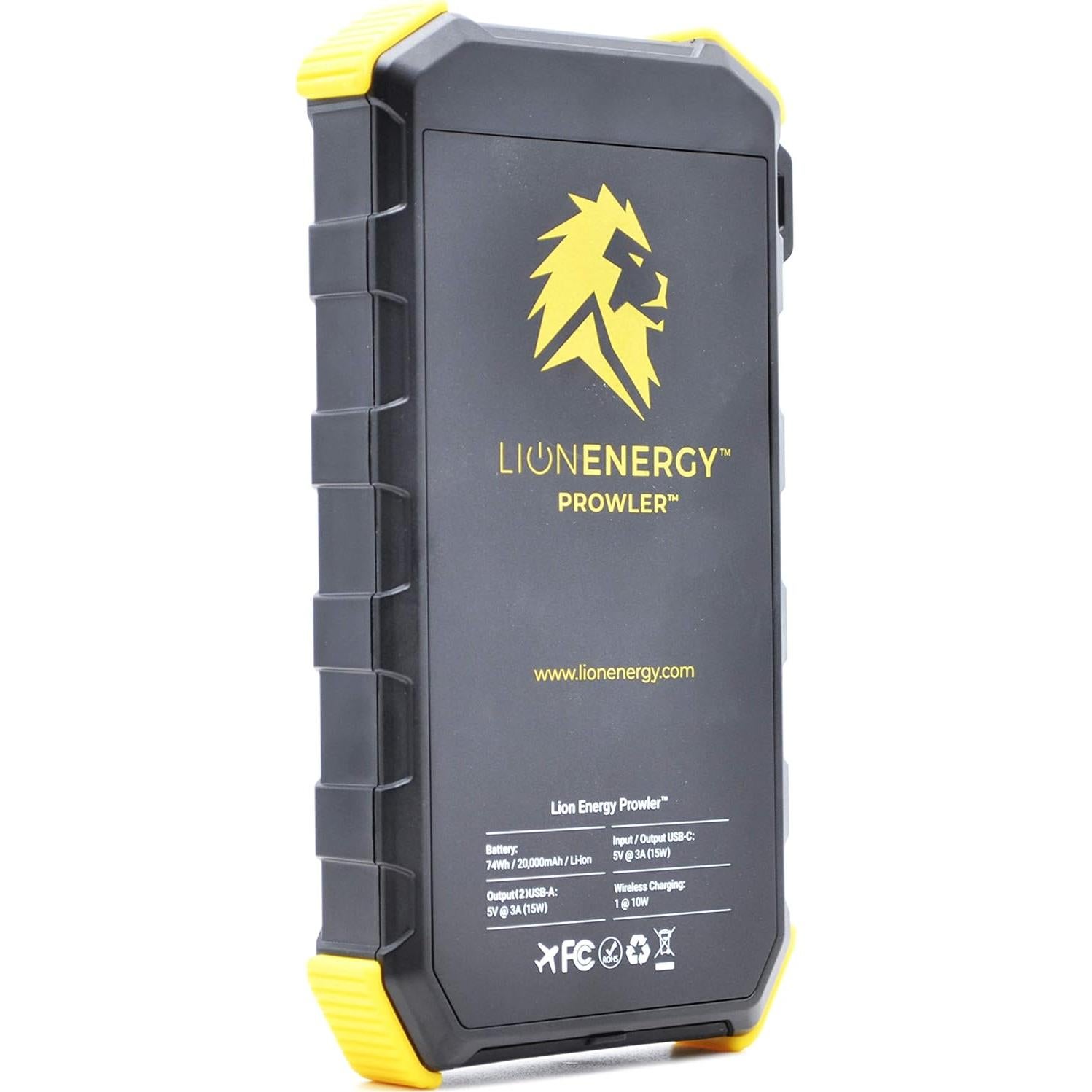 Banco de Energía Portátil Lion Energy 20,000mAh con Linterna