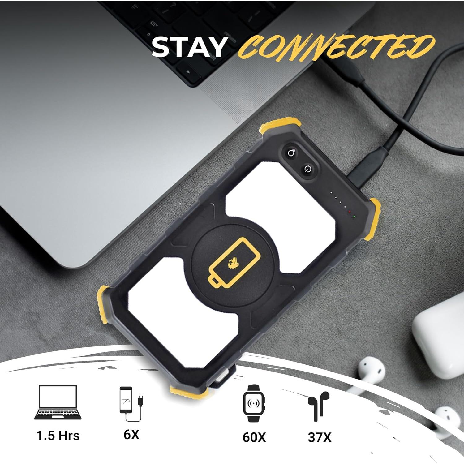 Banco de Energía Portátil Lion Energy 20,000mAh con Linterna