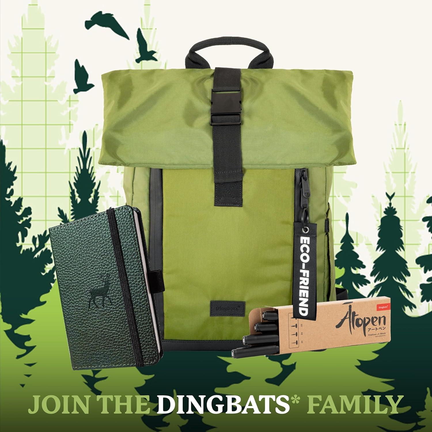 Cuaderno A6 Dingbats Notebooks Verde Ciervo Tapa Dura Liso