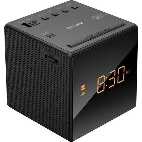 Reloj Despertador Digital Sony AM/FM Compacto Negro