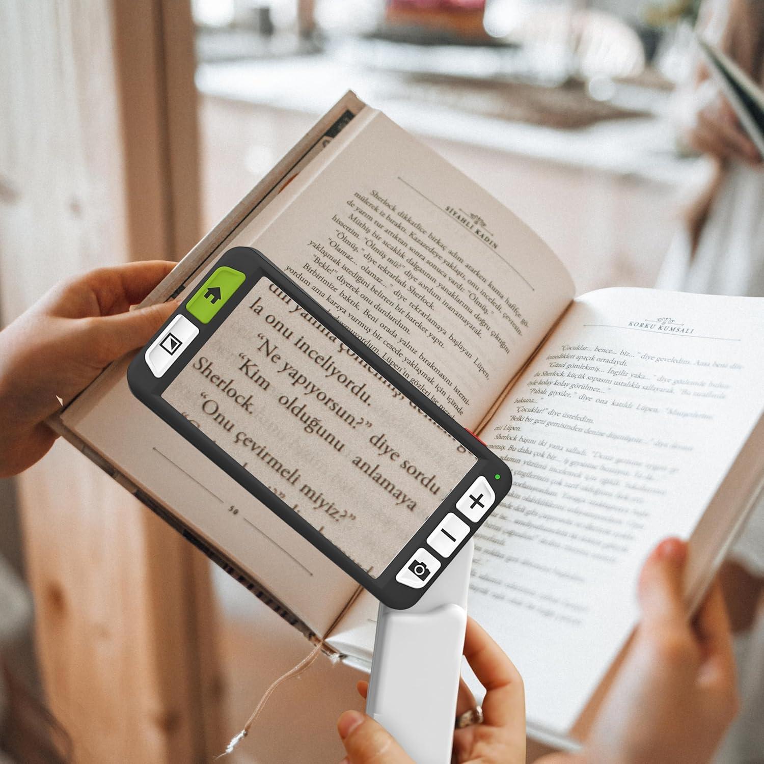 Lupa Electrónica Zoomax Luna 6 HD - 6" Pantalla, Carga Inalámbrica