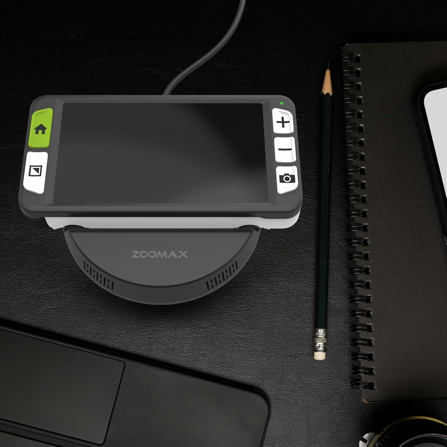 Lupa Electrónica Zoomax Luna 6 HD - 6" Pantalla, Carga Inalámbrica