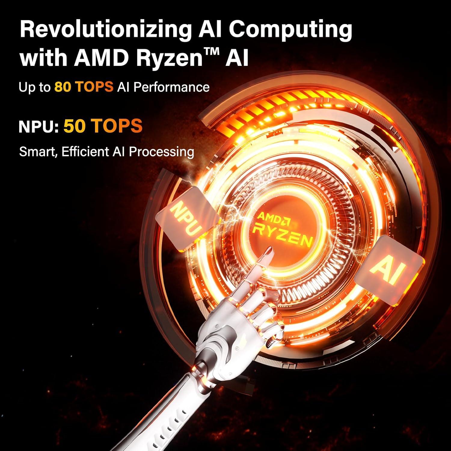 Mini PC GEEKOM A9 Max Ryzen AI 9 HX370 32GB 2TB SSD