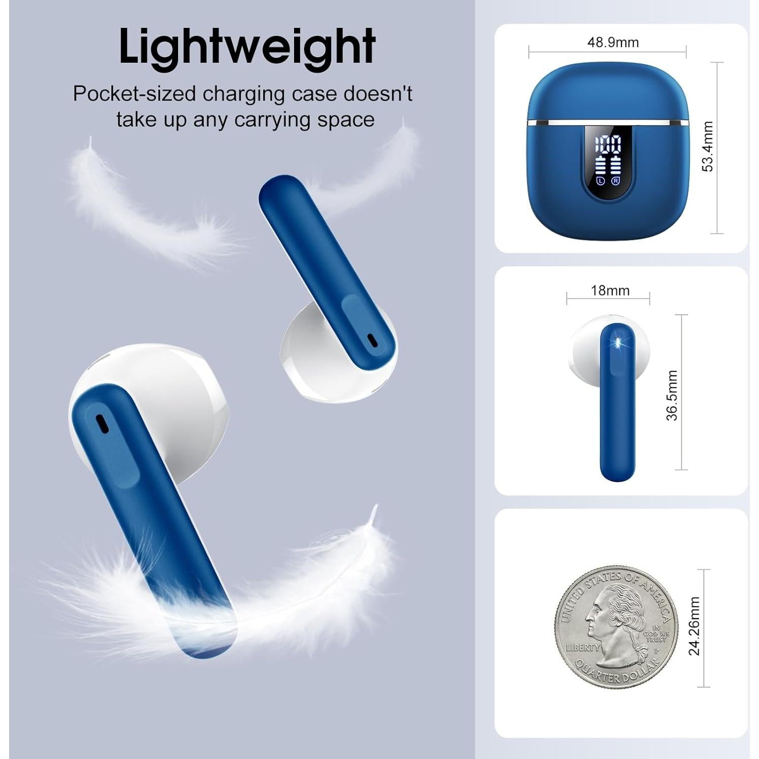 Auriculares Inalámbricos Cillso H97 Bluetooth 5.4 40H IPX7