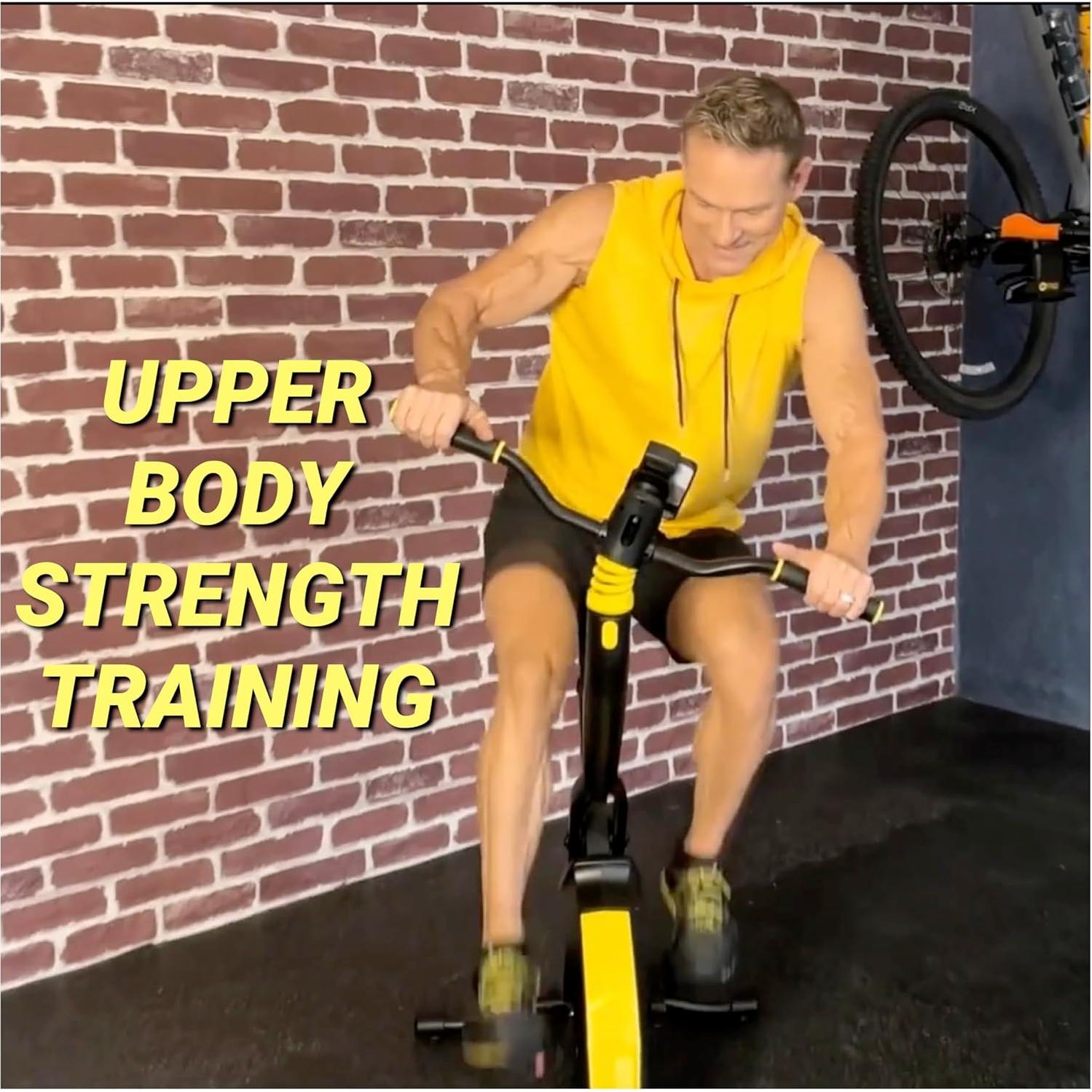 STEALTH GAME CYCLE: Full-Body Workout X-Bike, Gamified Cardio with 5 Free Games, Foldable Magnetic Cycle, Phone Holder + Free Fitness App (Optional Premium Subscription)