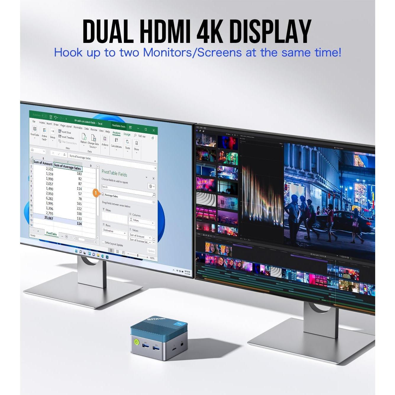 Mini PC GMKtec G5 Intel N97 12GB DDR5 512GB SSD 4K