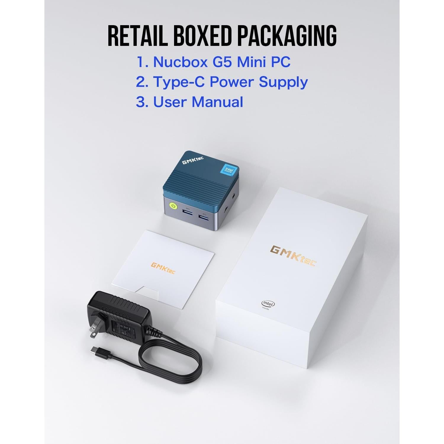 Mini PC GMKtec G5 Intel N97 12GB DDR5 512GB SSD 4K