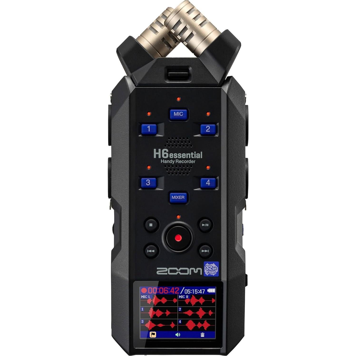 Grabador de Audio Zoom H6esencial 2024 - 6 Pistas 32-Bit Float