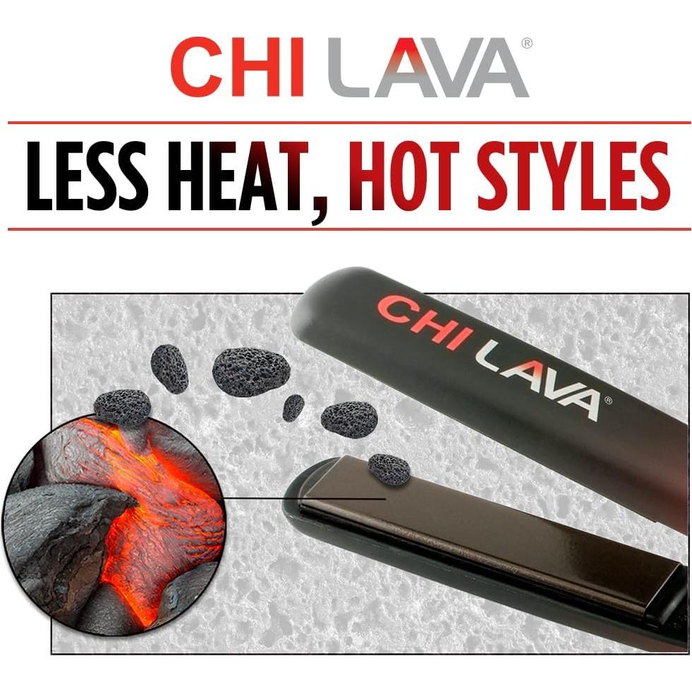 Plancha de Cerámica CHI Lava 1" - Alisador de Cabello Profesional