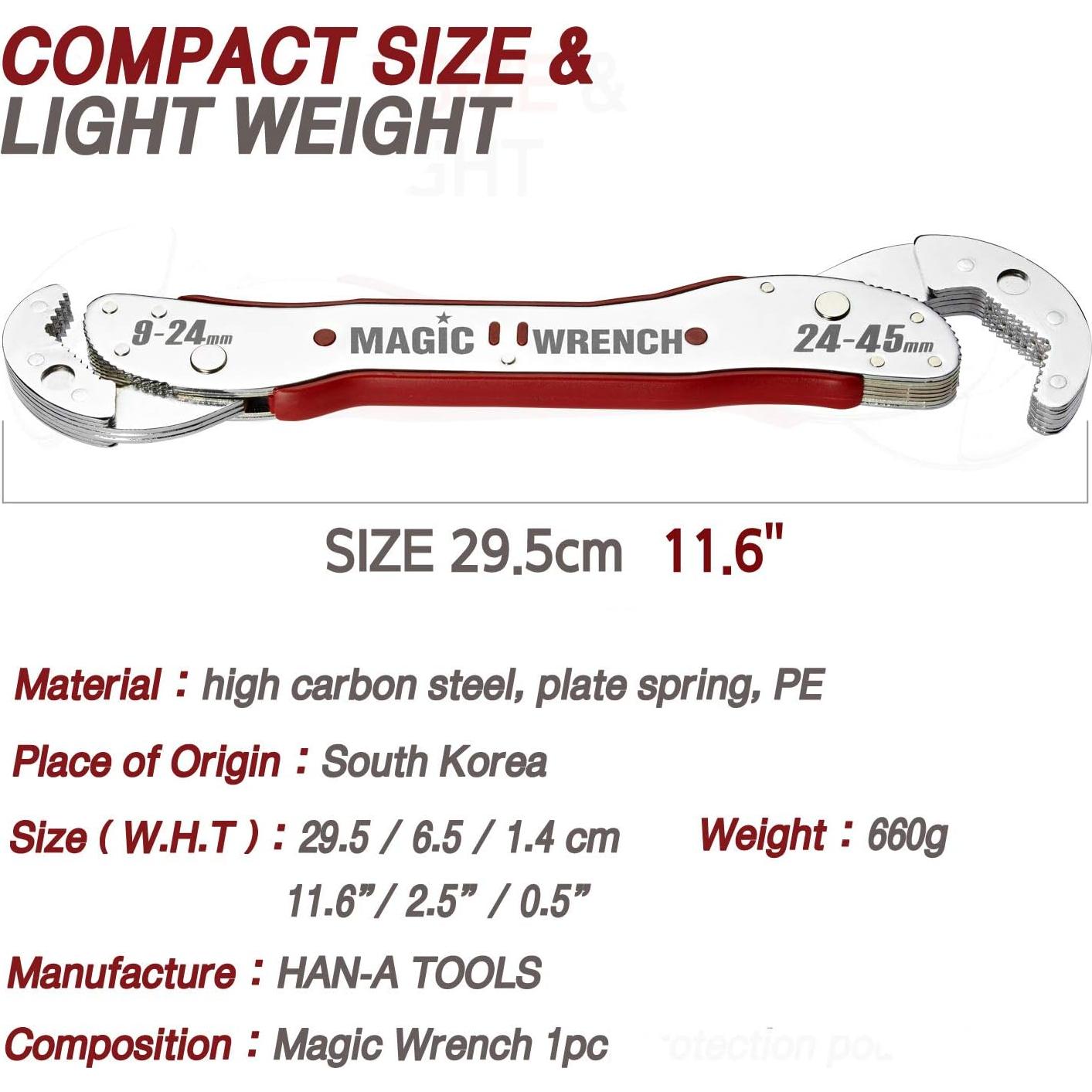 Juego de Llaves Ajustables Mágicas LLAVE MÁGICA 9-45mm