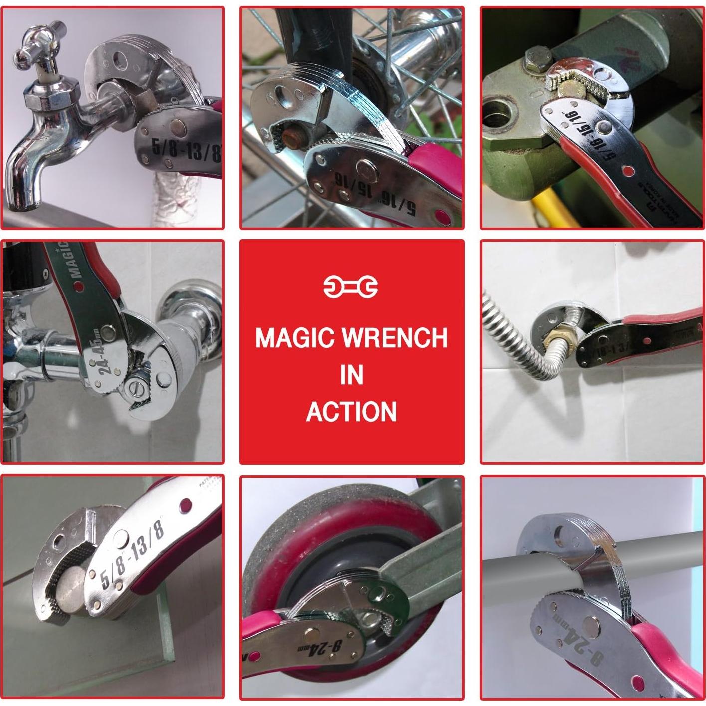 Juego de Llaves Ajustables Mágicas LLAVE MÁGICA 9-45mm