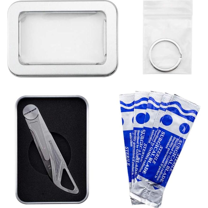 Cuchillo Escalpelo Plegable Titanio TITANER Libélula EDC