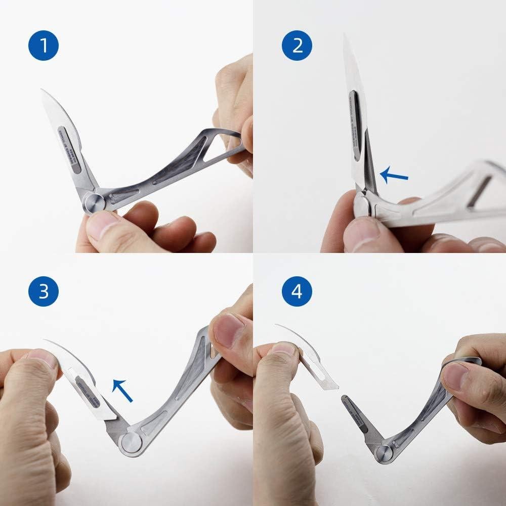 Cuchillo Escalpelo Plegable Titanio TITANER Libélula EDC