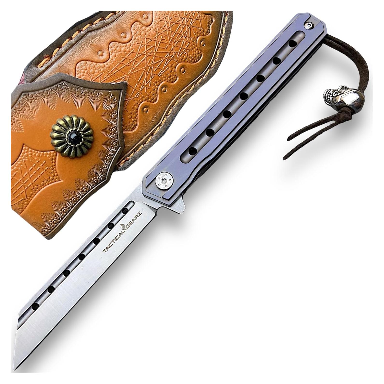 Cuchillo de bolsillo EDC TACTICAL GEARZ Medianoche Onyx 8.89cm