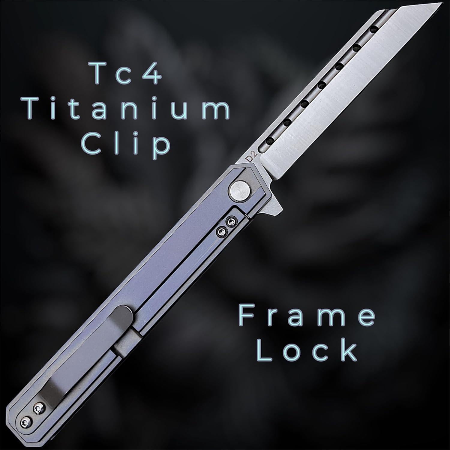 Cuchillo de bolsillo EDC TACTICAL GEARZ Medianoche Onyx 8.89cm