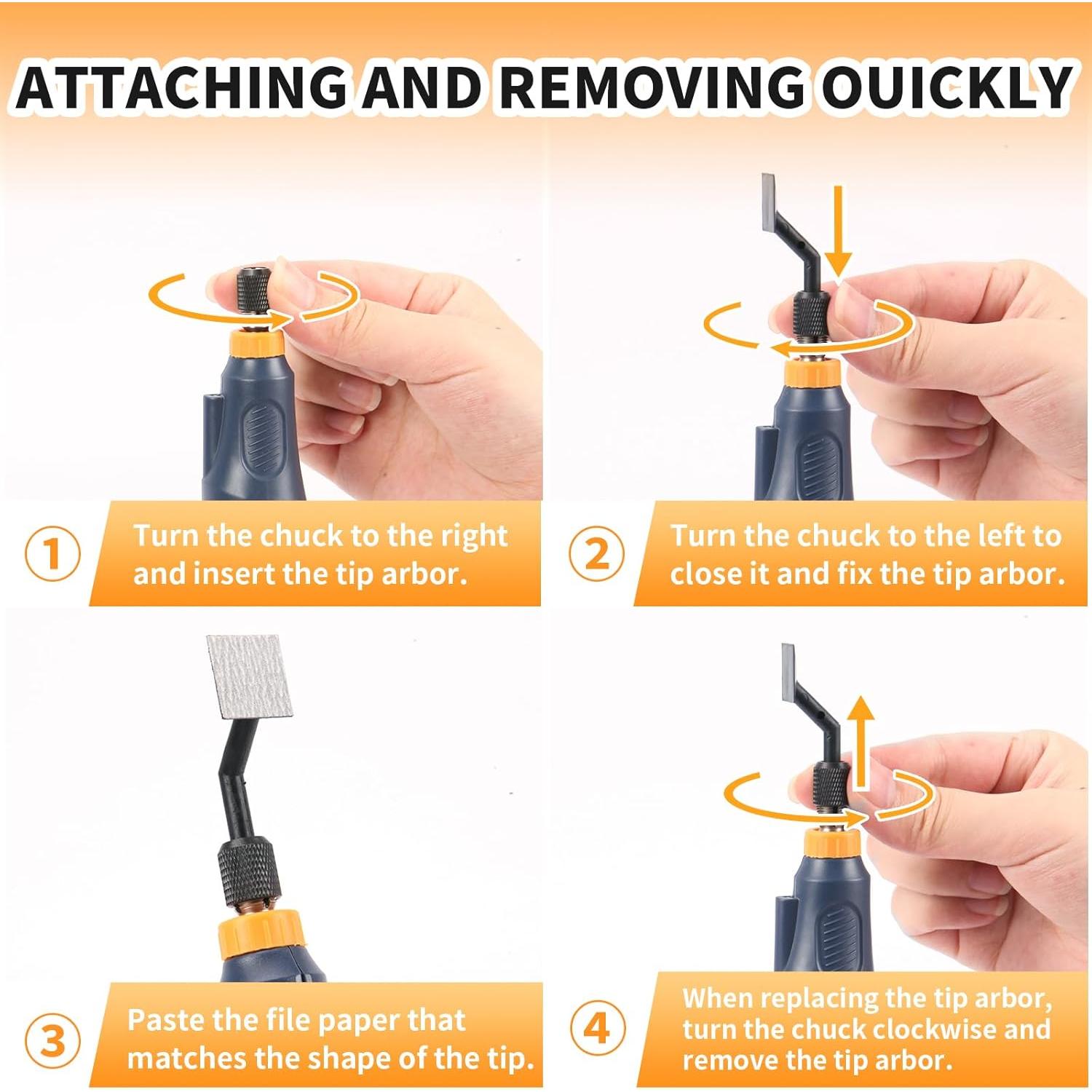 Lijadora Recíproca Bucasso RSH-1000 con 6 Cabezas y Luz LED