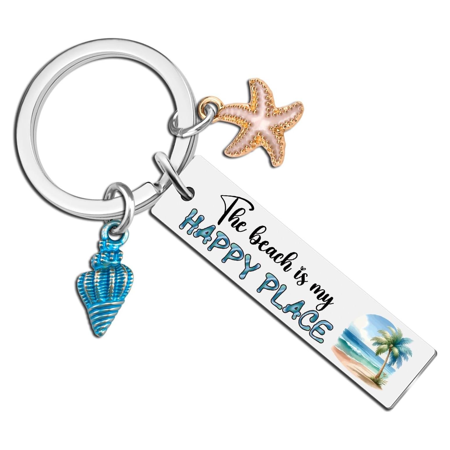 Llavero de Playa VMHEFAV con Concha - Regalo para Mujeres