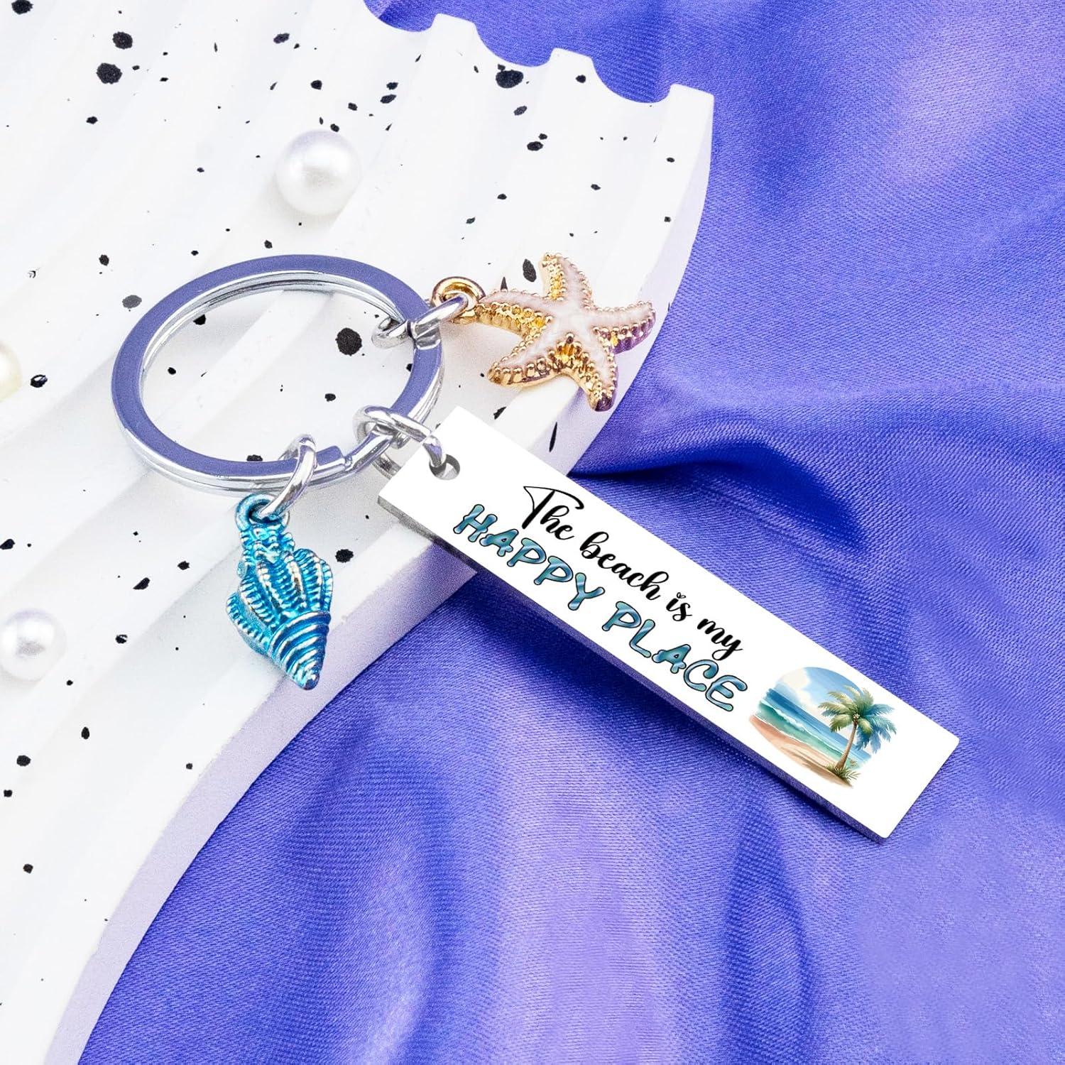 Llavero de Playa VMHEFAV con Concha - Regalo para Mujeres