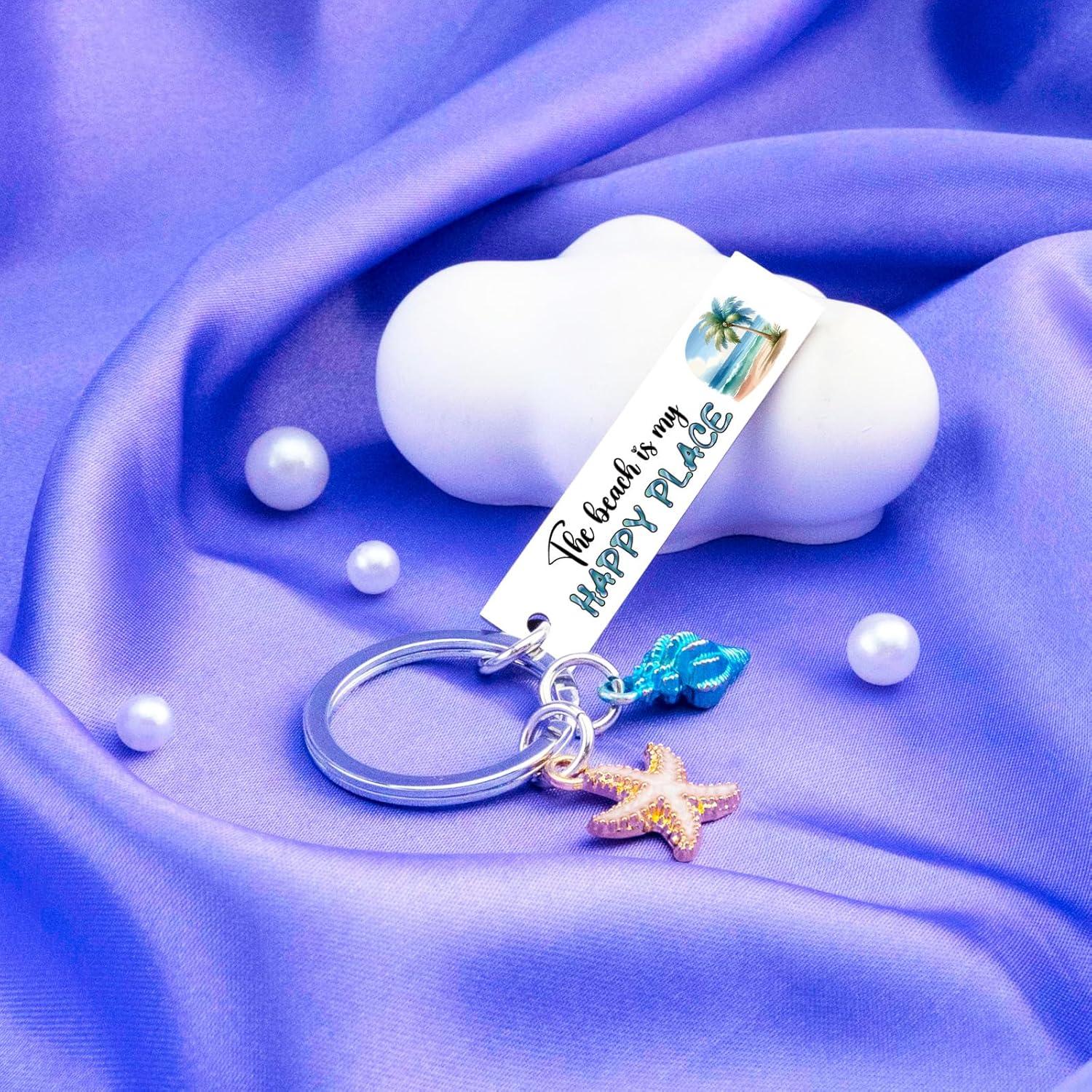 Llavero de Playa VMHEFAV con Concha - Regalo para Mujeres