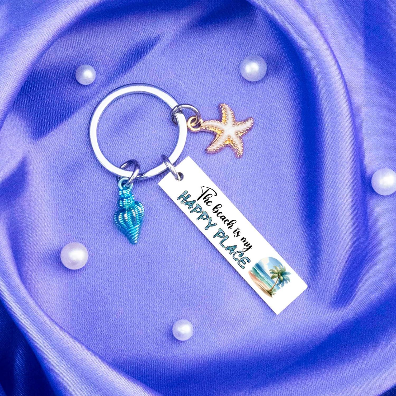 Llavero de Playa VMHEFAV con Concha - Regalo para Mujeres