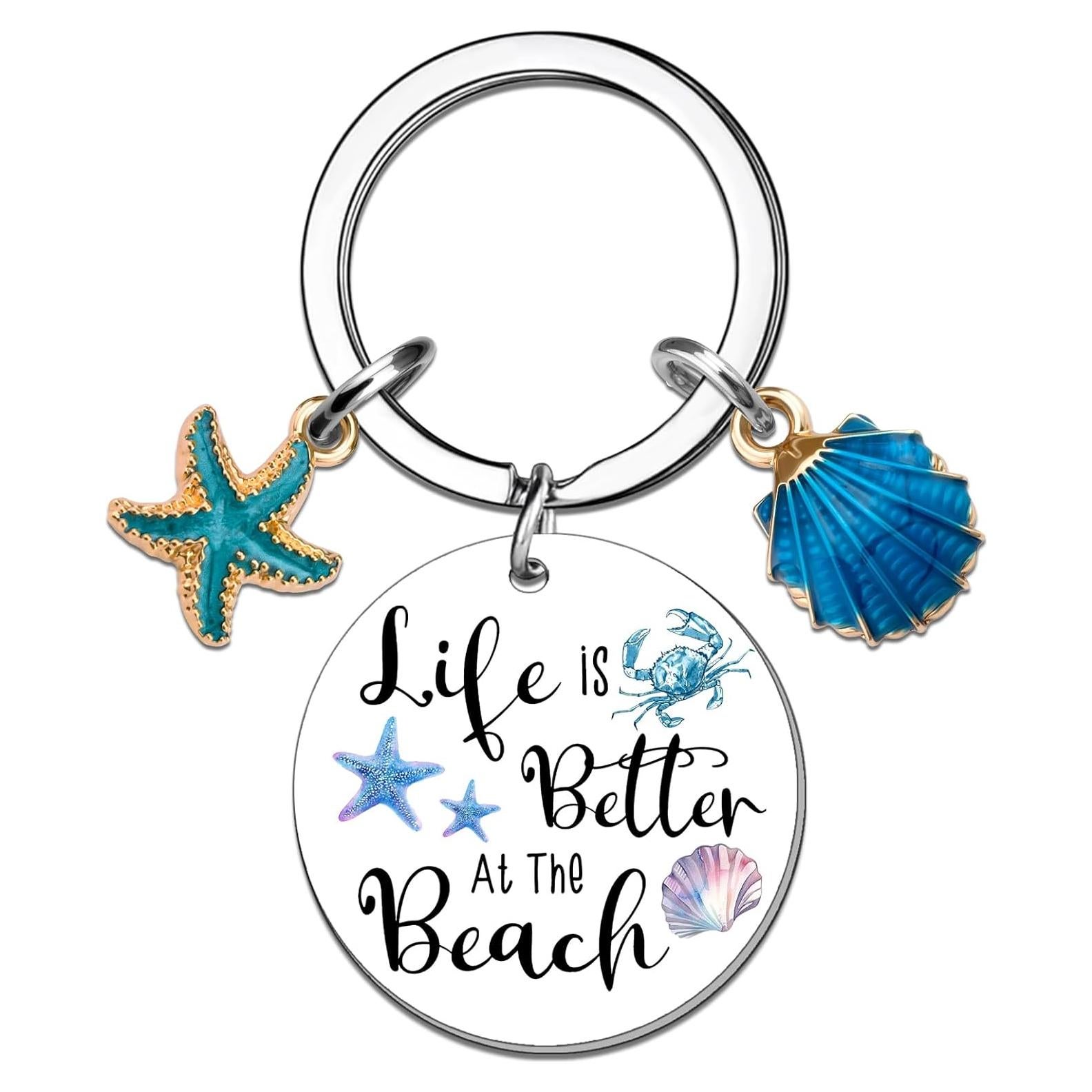 Llavero de Concha Oceánica para Mujeres - Regalo Playa