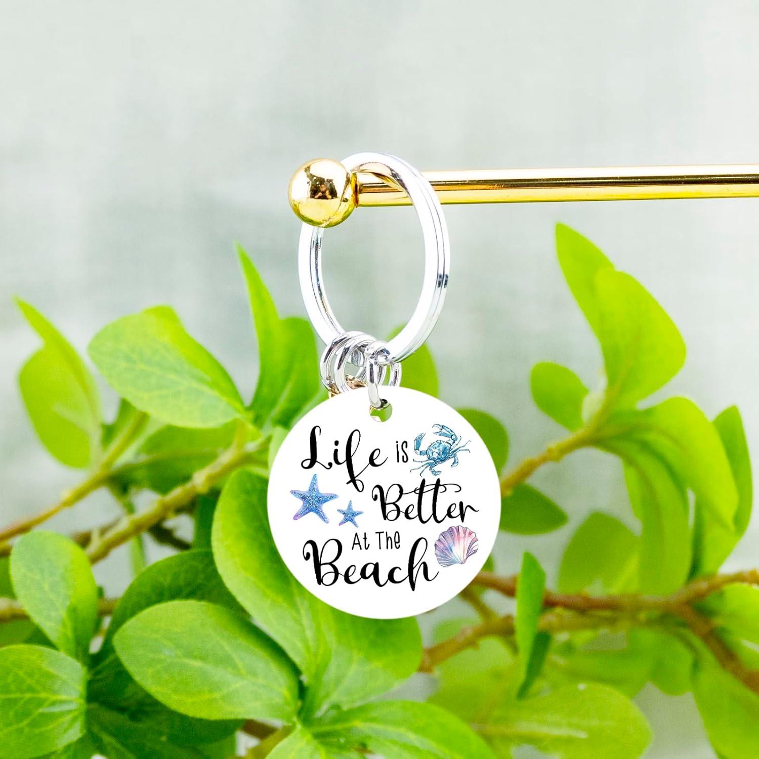 Llavero de Concha Oceánica para Mujeres - Regalo Playa