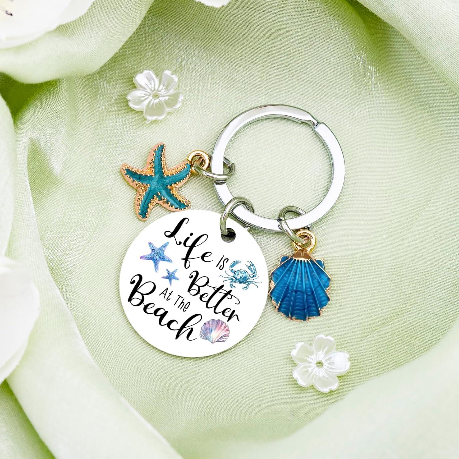 Llavero de Concha Oceánica para Mujeres - Regalo Playa