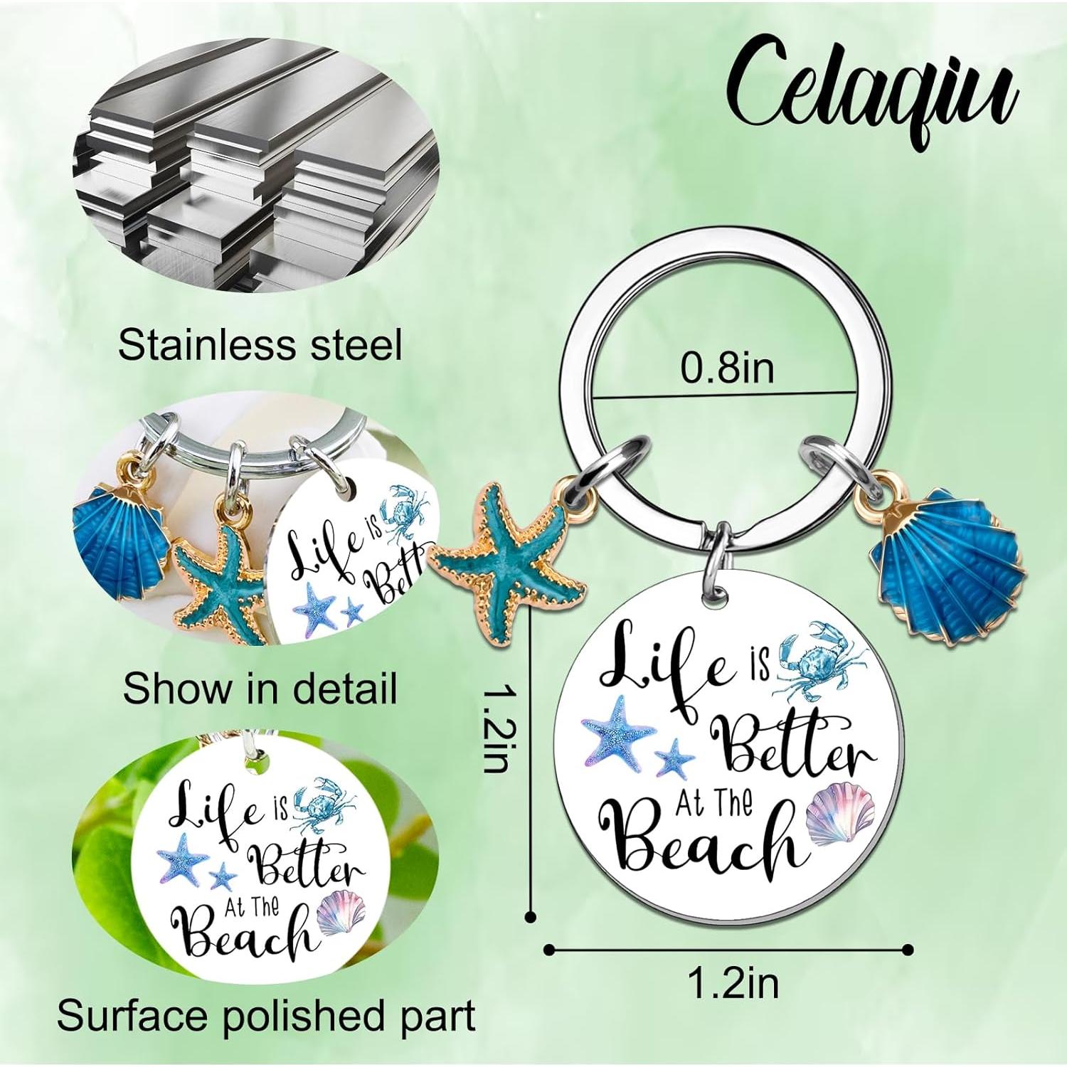 Llavero de Concha Oceánica para Mujeres - Regalo Playa