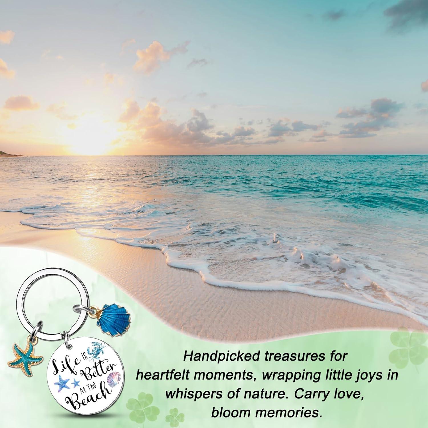 Llavero de Concha Oceánica para Mujeres - Regalo Playa