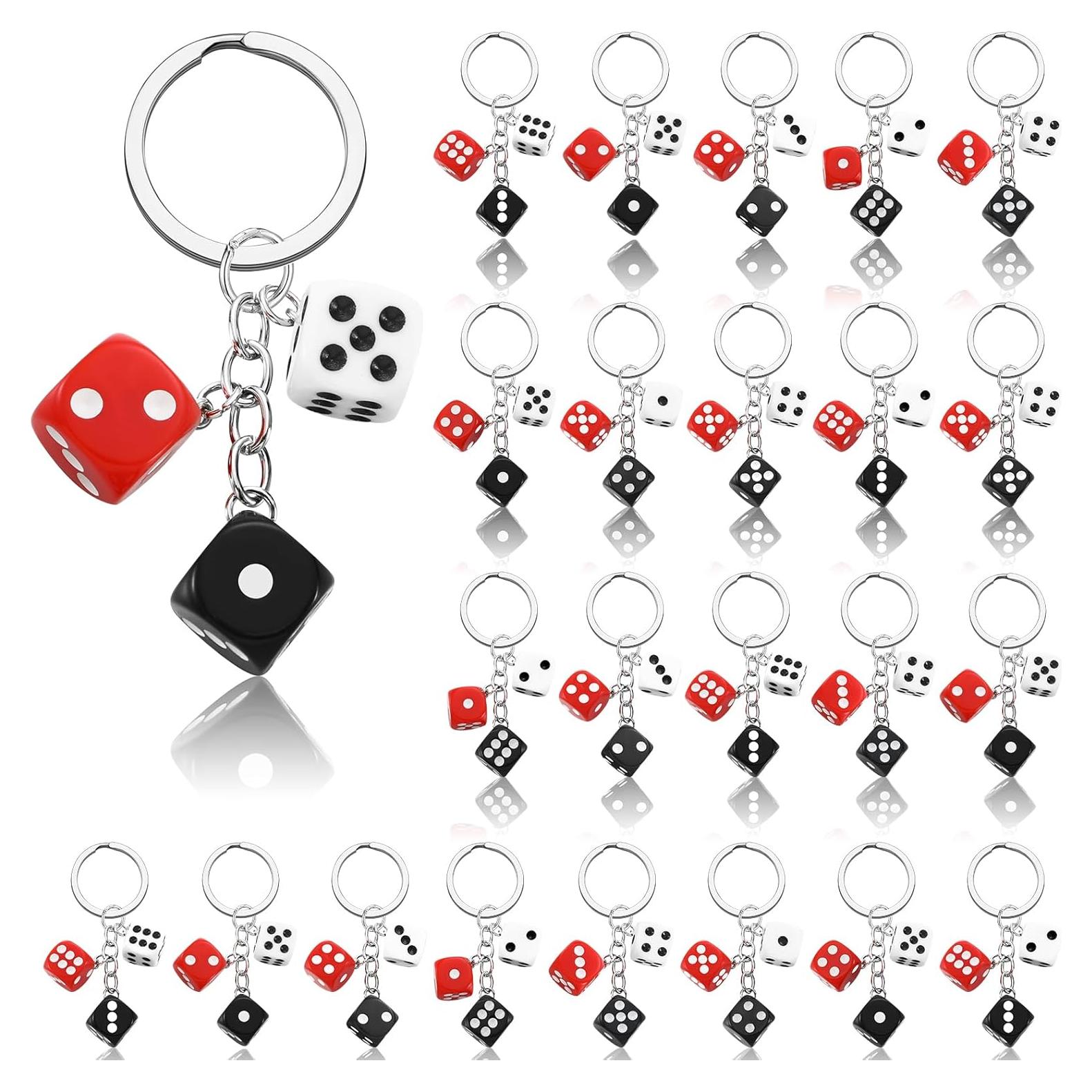 Llaveros de Casino Sureio 24 Pcs PVC Impermeable Fiesta