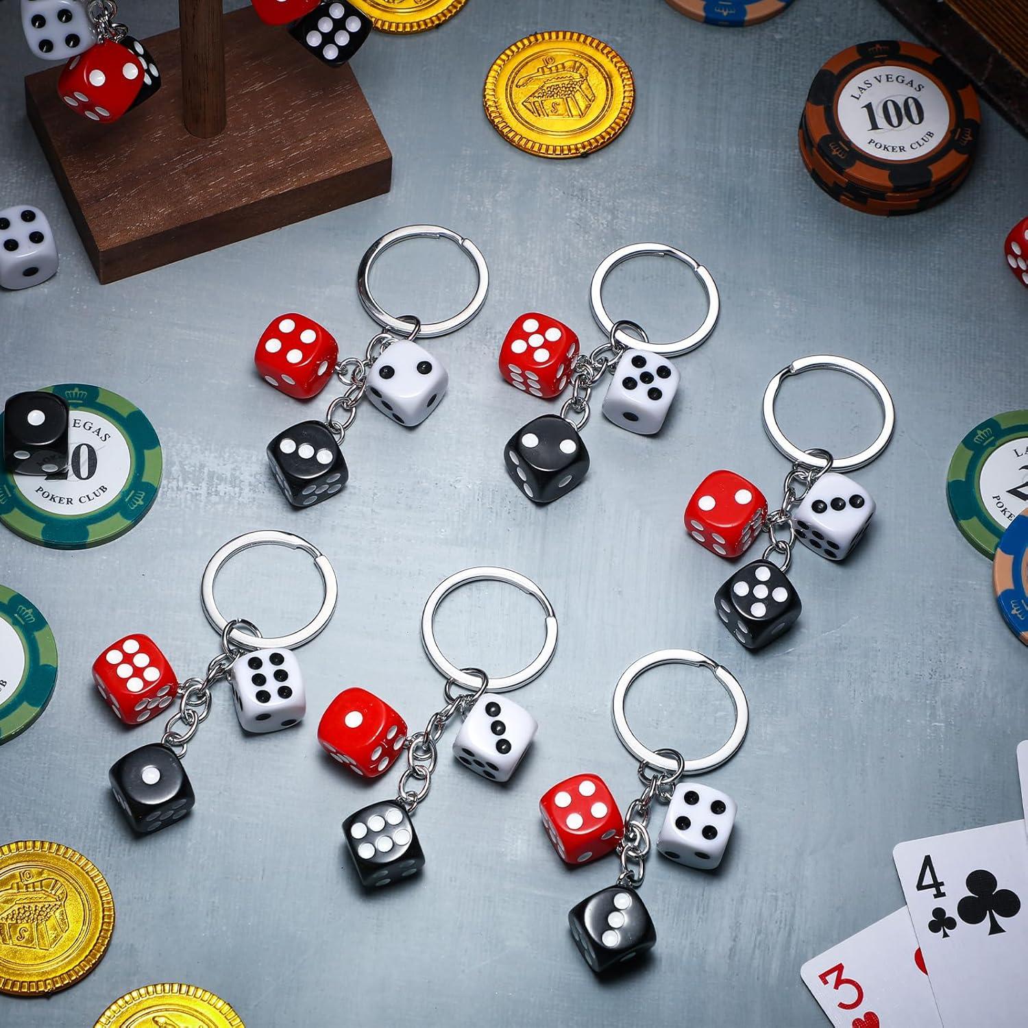 Llaveros de Casino Sureio 24 Pcs PVC Impermeable Fiesta