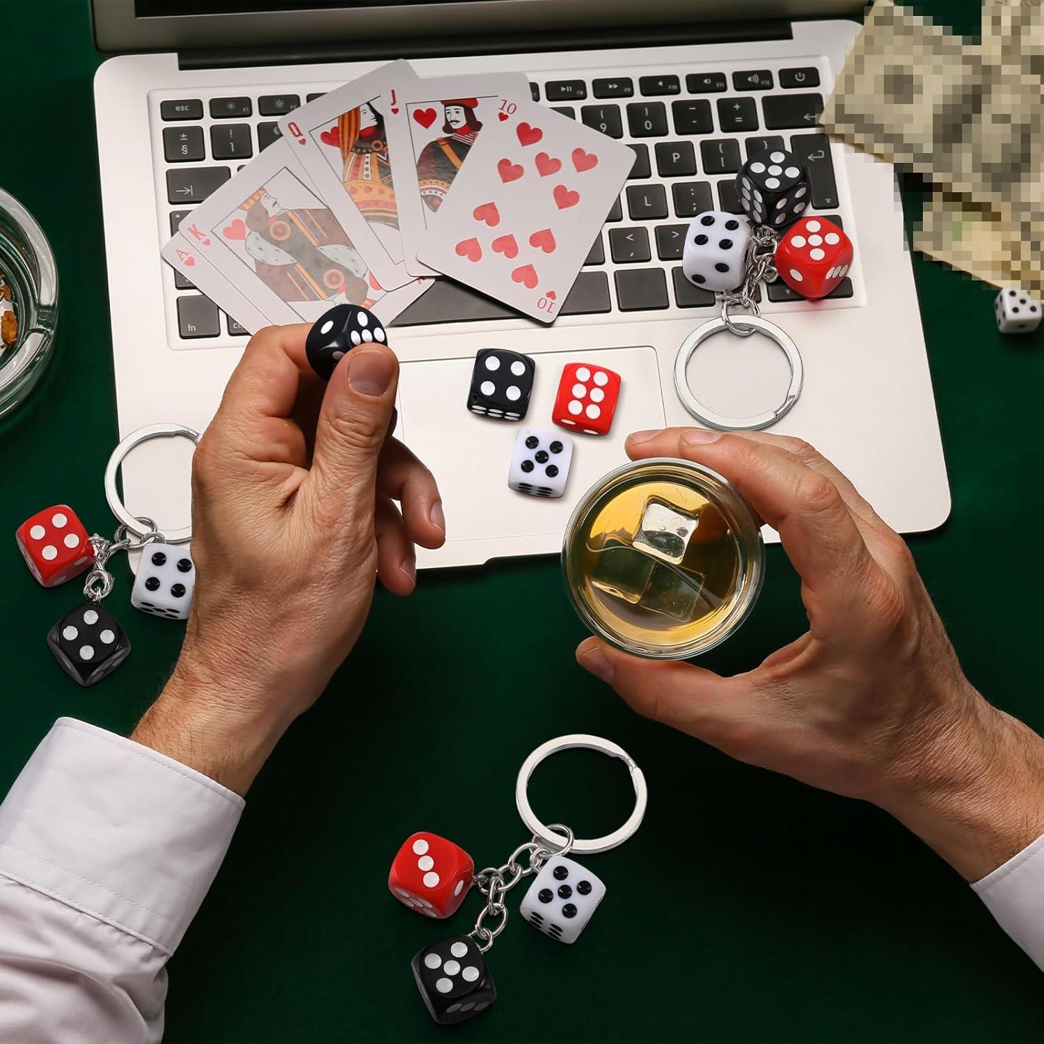 Llaveros de Casino Sureio 24 Pcs PVC Impermeable Fiesta