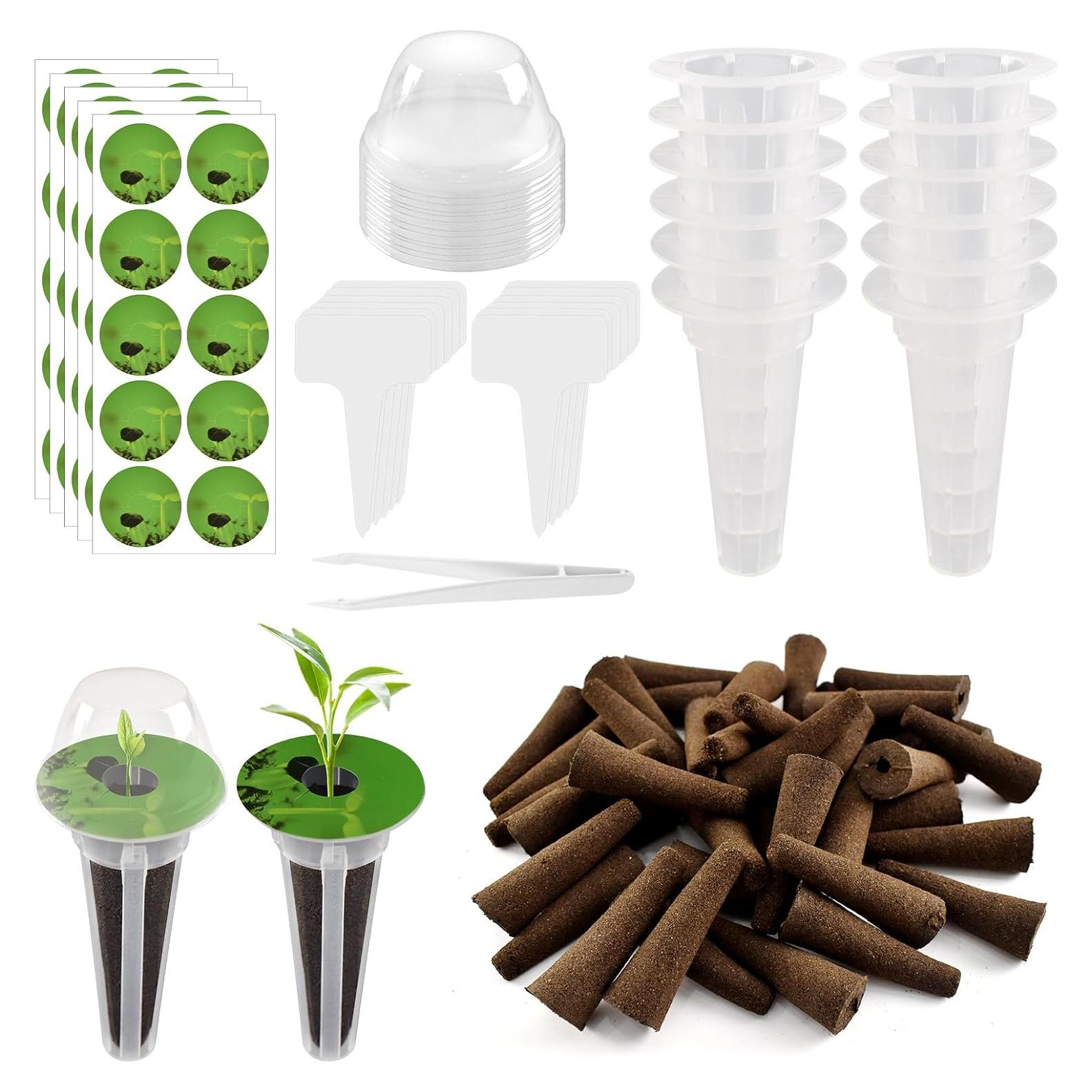 Kit Hidropónico Completo Uoiispet 127 Piezas para Jardín Interior