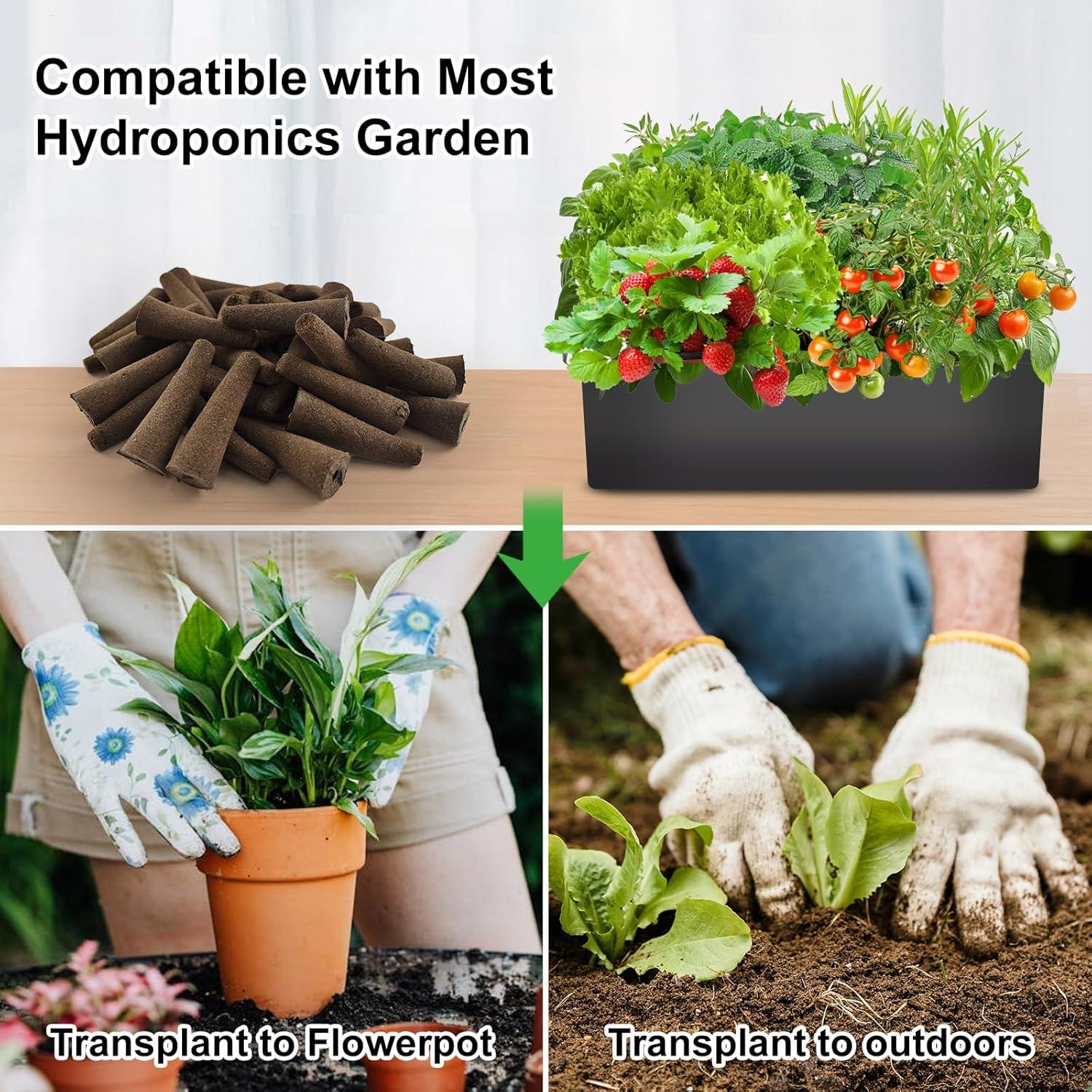 Kit Hidropónico Completo Uoiispet 127 Piezas para Jardín Interior