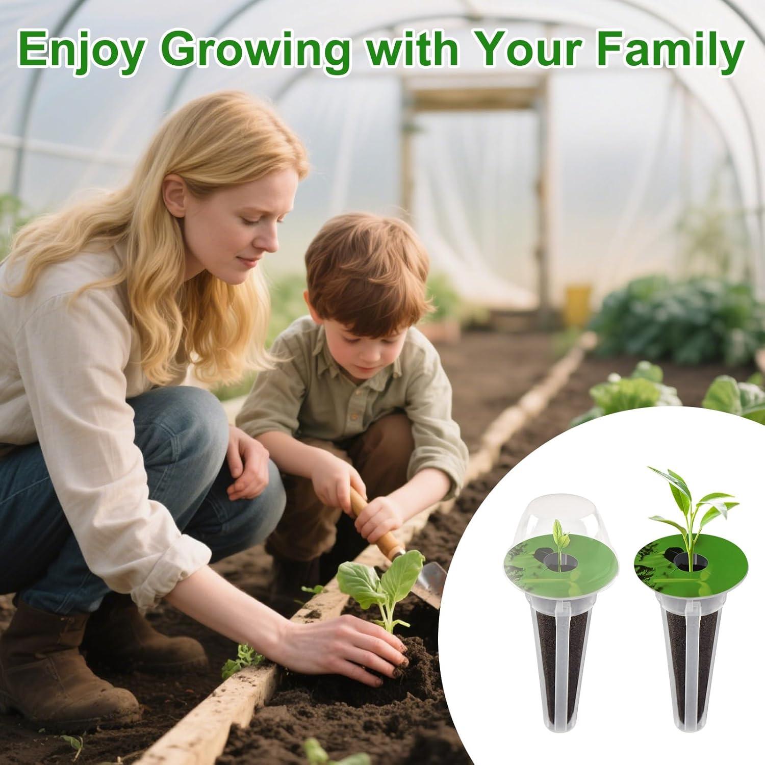 Kit Hidropónico Completo Uoiispet 127 Piezas para Jardín Interior