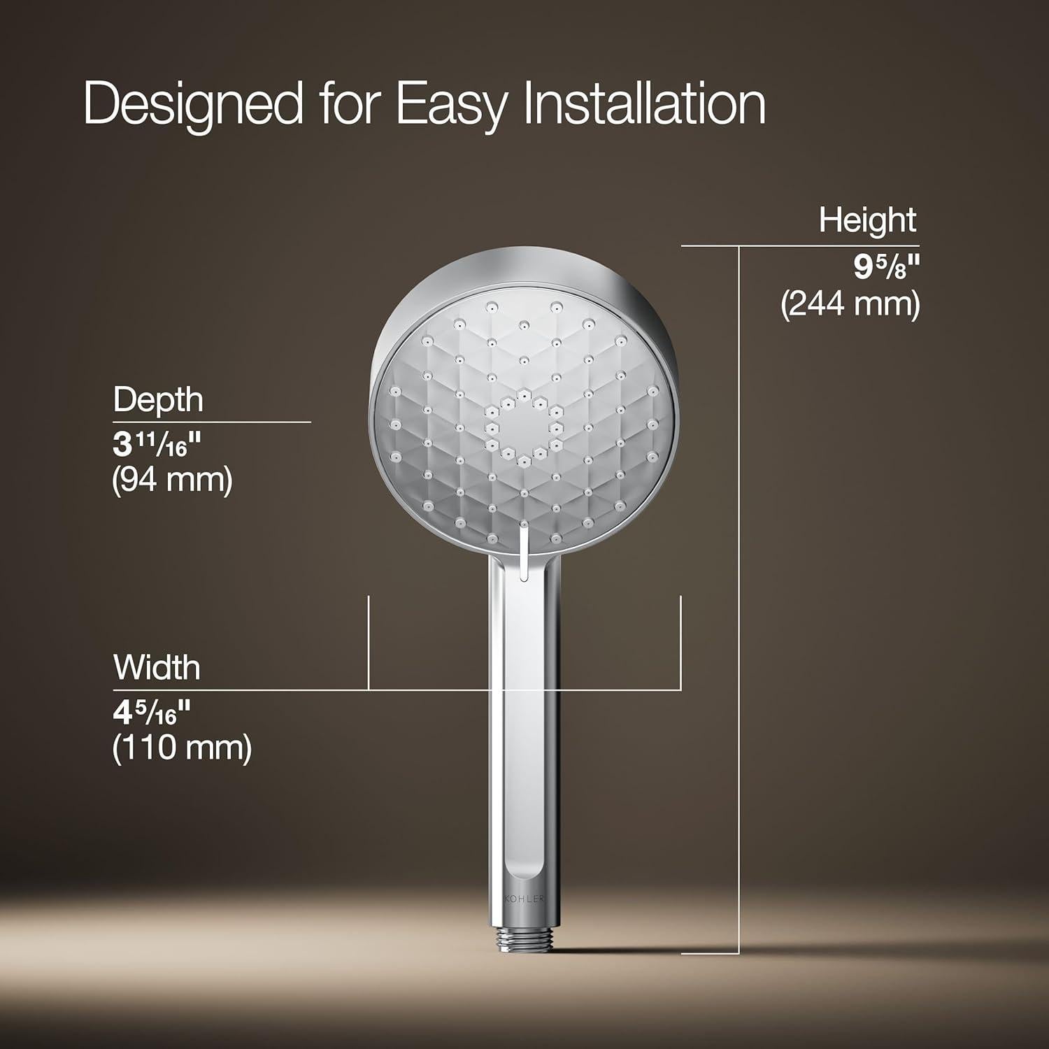 Ducha de mano KOHLER Awaken G110 9.5 lpm Cromo Pulido