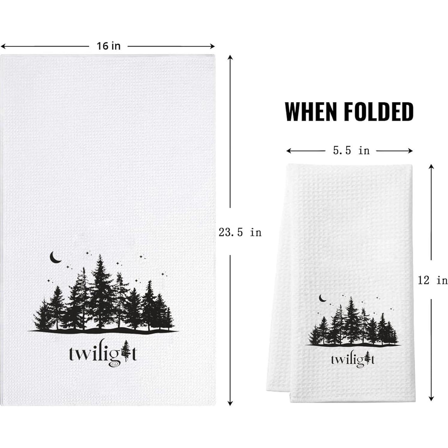 Toalla de Cocina ZJXHPO Crepúsculo 40x60 cm Tejido Waffle