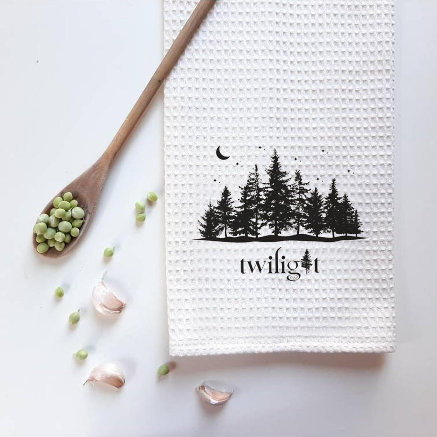 Toalla de Cocina ZJXHPO Crepúsculo 40x60 cm Tejido Waffle